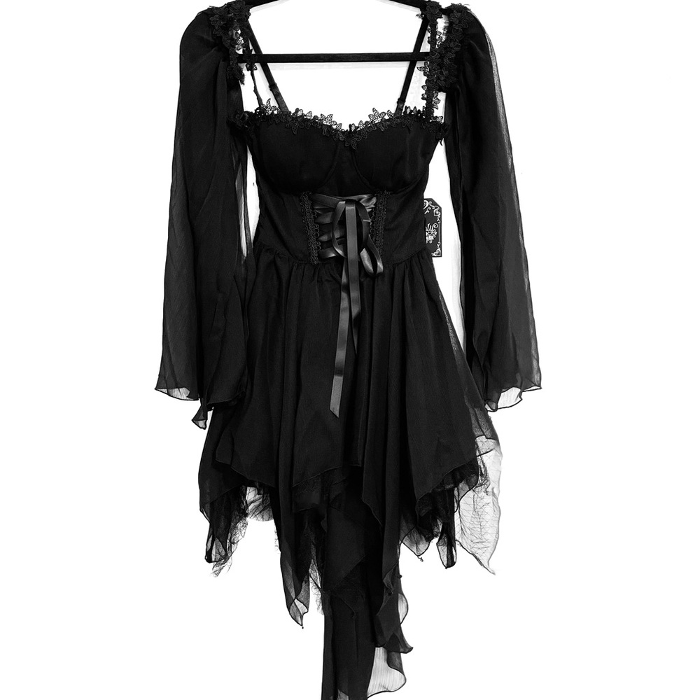 Unholy Minutes To Midnight Chiffon Dress